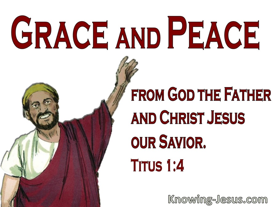 Titus 1:4 Paul True Son In The Faith (red)